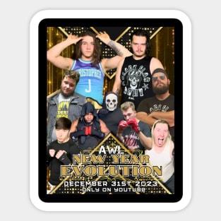 New Year Evolution 2023 poster Sticker